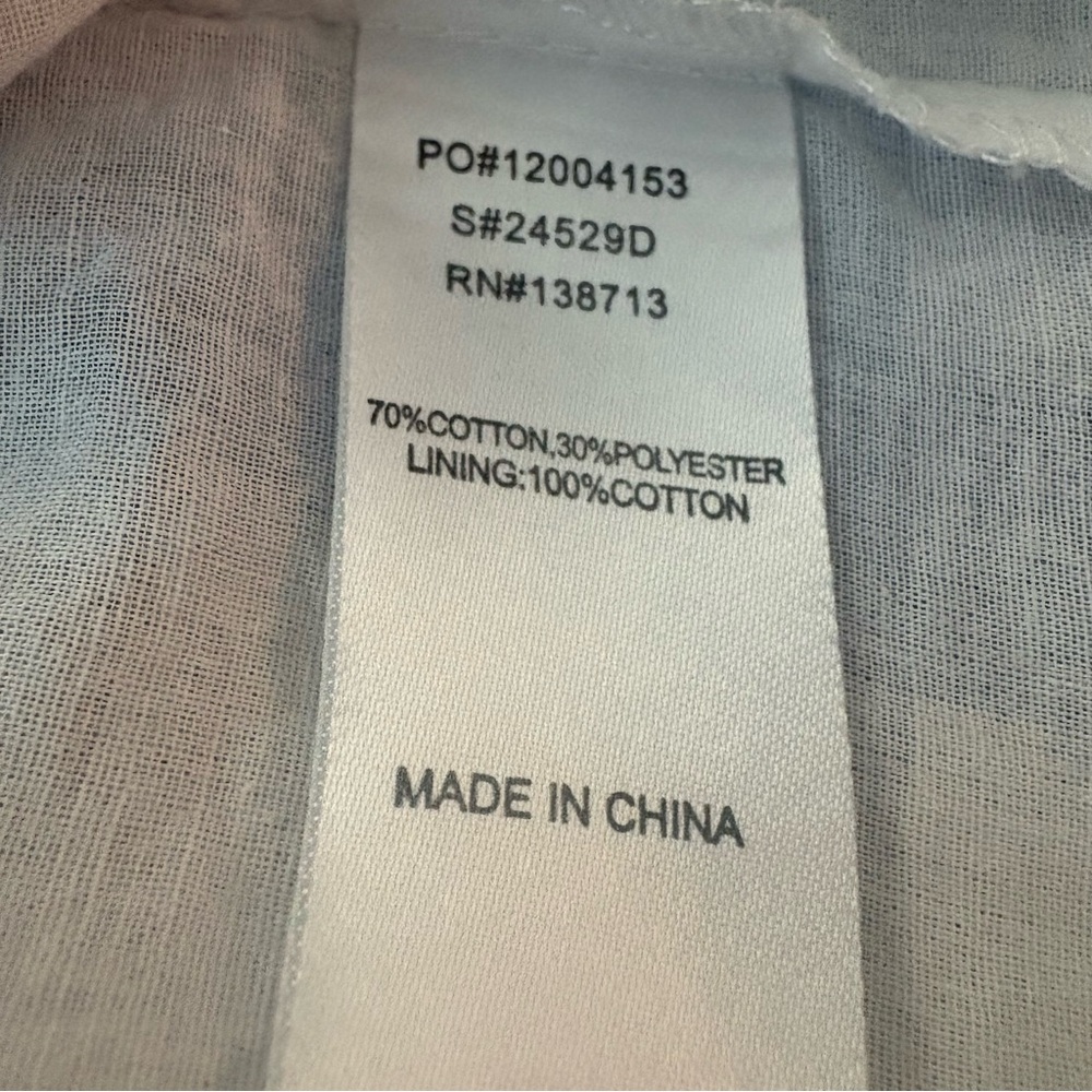 Doe & Rae Blue & White Plaid Sleeveless Swing Dress! Beautiful! Cotton blend. M - Picture 10 of 14